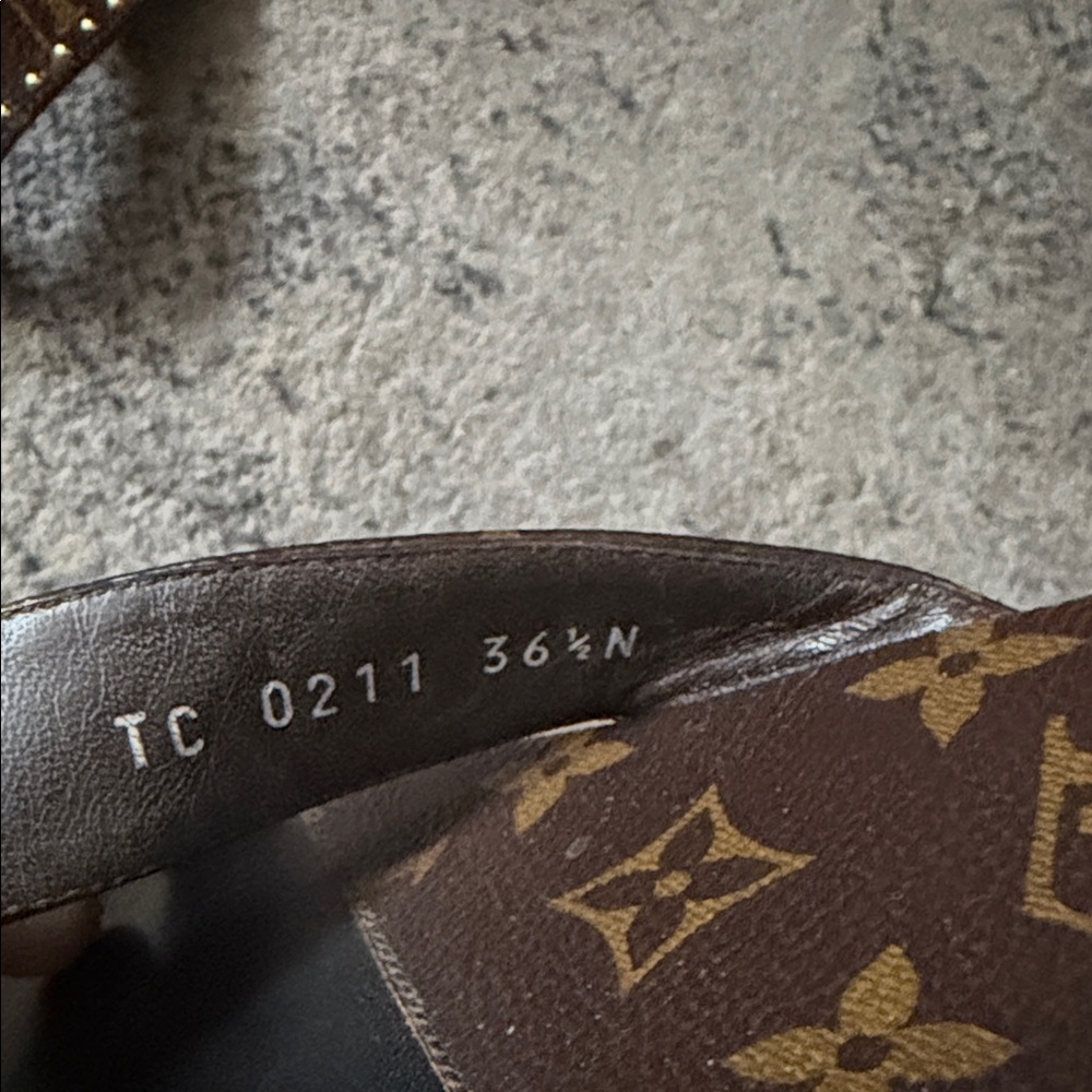 Louis Vuitton Black and Brown Sandals - Picture 6 of 7